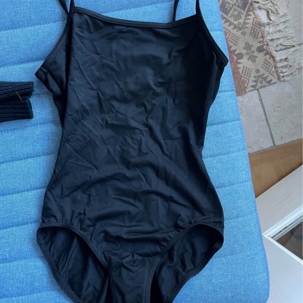 Mirella Black Leotard (M)